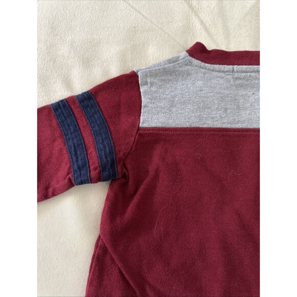 Ralph Lauren Vintage Baby Size Small 3-6 Months Romper Boys Maroon Polo Long - Picture 12 of 12